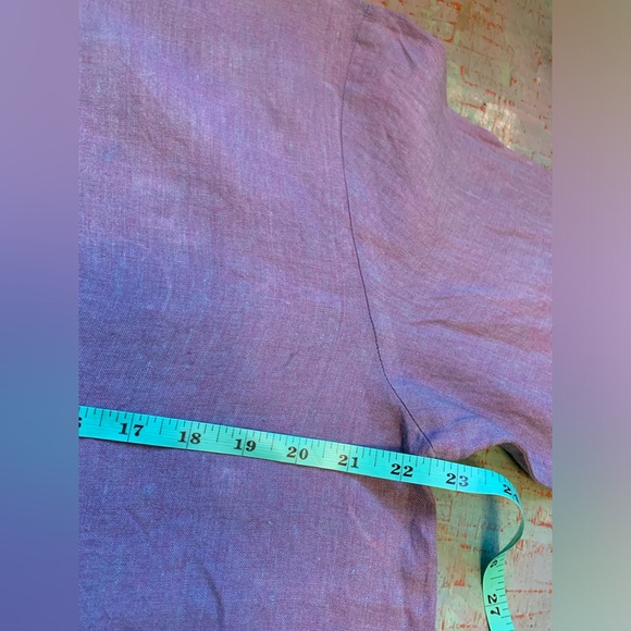 CP SHADES SAUSALITO TUNIC SHIRT JACKET OVERSIZED S HAND-DYED VTG USA BLUE PURPLE - Picture 3 of 10